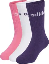 Meias Socket Adidas Kids - JW0328 (3 Pares)