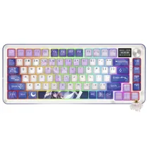 Teclado Gamer Mecanico Redragon K708AK-RGB-Pro Flekact Pro Wireless / RGB / Ingles - Azul / Branco