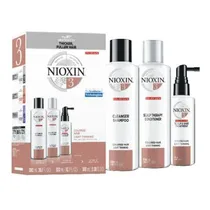 Kit Tres Passos Nioxin Nº3 Colored Hair Light Thinning SH.(300ML)+CD.(300ML)+Trat.(100ML)
