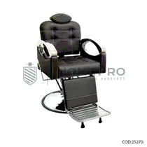 Cadeira Lmpro 1065A Preto com Prata