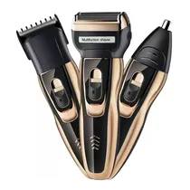 Máquina de Barbear 3 Em 1 Dourada Recarregável Daling DL-9007