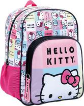 Mochila com Rodas Hello Kitty Preto/Rosa - 88129