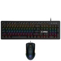 Tec/Mouse MSI Forge GK300 RGB USB Preto Usa