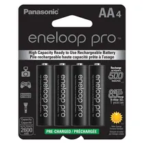Pilha Rec. Eneloop Pro BK-3HCCA4BA Negra 2600MAH