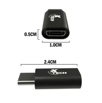 Adaptador Otg USB-C(M) A Micro USB(H) Xtech XTC-526 480MBPS Negro  Adaptador O...