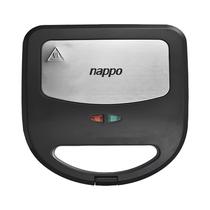 Sandwichera/Grill/Waflera Nappo NEG-195 3 En 1 750W 220V Negro - Plata