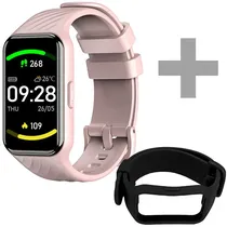 Smartwatch Blackview R10 com Bluetooth - Rosa + Pulseira