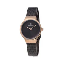 Relógio Analógico Feminino Daniel Klein Fiord DK11986-6 - Preto/Rosa Ouro