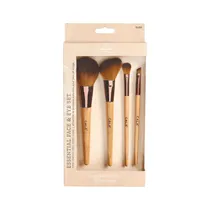 Set de Brochas Cala Bamboo Essential Face & Eye 4 Piezas