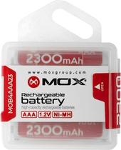 Pilha Mox AAA Recarregavel 2300MAH MOB4AAA23 (4 Unidades)