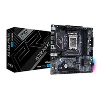 Placa Mãe 1700 Asrock H670M Pro RS 4XDDR4, 2XHYPER M.2 Nvme, 1XHDMI 2.1, 1XDISPLAYPORT 1.4, 6XUSB-A 3.2, 1XRJ45 Gigabit, 1XAUDIO, M-ATX  Placa Mãe 1...