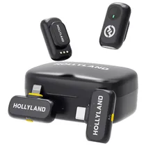 Microfone Hollyland Lark A1 Lavalier Combo Wireless / Lightning / USB-C - Charcoal