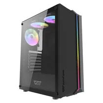 Gabinete Gamer Darkflash DK151 RGB Mid Tower - Preto (Caixa Danificada e Detalhes) (3 Fans Argb)