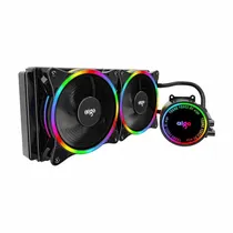 Cooler Cpu Water Aigo AC240 Liquid, RGB, Preto, 240MM, Intel 115X/ 1200/ 1366/ 2011(V3)/ 2066, AMD AM3+/ AM4/ FM2+/ FM1