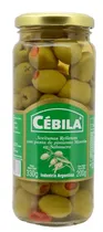 Azeitona Verde Recheada c/ Pasta de Pimentão Cébila 200G