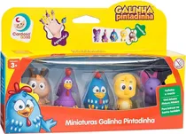 Bonecos Miniaturas Galinha Pintadinha Cardoso - 3038 (5 Uni)