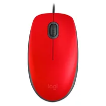 Mouse Logitech M110 Silent 910-006755 1000 Dpi USB - Vermelho