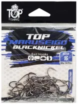 Anzol Top Fishing Maruseigo Black Nickel 16 com 50 Pçs