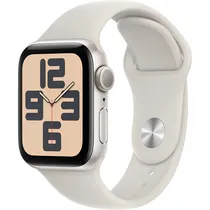 Apple Watch Se 2ª Geração (2024) Caixa de Alumínio Em Starlight Pulseira Esportiva Na Cor Starlight 44 MM s/M MXEU3LL/A