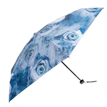 Sombrinha Guarda-Chuva Floral Azul 18CM Feichado 90CM Circuferencia