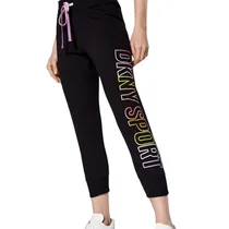 Pantalón Deportivo Femenino DKNY Cropped Ombre Logo Jogger