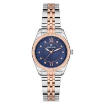 Relogio Analogico Feminino Daniel Klein DK.1.12743-5 Premium Ladies / Pulseira de Aco Inoxidavel - Prata/Rose Gold