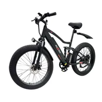 Bicicleta Elétrica Bluhan One S1 - 500W - 25KM/H - 26" - Até 120KG - Preto