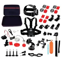 Kit de Acessórios para Sport Câmeras de Ação Quanta QTSCA700 3 Em 1 - Black