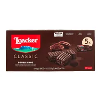Biscoito Wafer Loacker Double Choc Cacao 225G