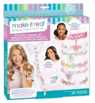 Make It Real Accesorios de Niña Set de Joyas de Mariposa Plastico Multicolor