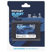 SSD Patriot Burst Elite, 960GB, 2.5", SATA 3, Leitura 450MB/s, Gravacao 320MB/s, PBE960GS25SSDR