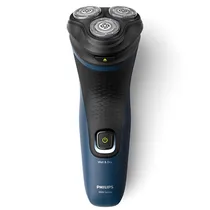 Barbeador Elétrico Philips S1151 - Recarregável - Preto e Azul