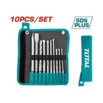 Kit de Mechas Y Cinceles Total TACSD19101 SDS Plus 10 Piezas