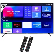 Smart TV LED 75" Magnavox 75MEZ573/M1 4K Ultra HD Android Wi-Fi com Conversor Digital
