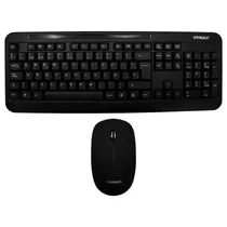 Teclado + Mouse Satellite AK-725G Wireless / Espanhol - Preto