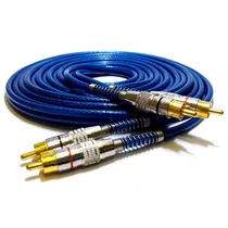 Cabo Rca 5 Metros Svart Blindado Cores
