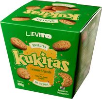 Biscoito Lievito Kukitas Lemon & Seeds Sem Gluten - 100G