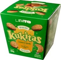Biscoito Lievito Kukitas Lemon & Seeds Sem Glúten - 100G