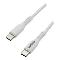 Cabo Philips DLC5021CW/70 Usbc A Usbc 1 Metro - White  Cabo Philip...