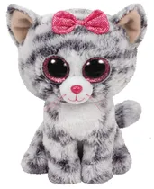 Pélucia TY Beanie Boo's Kiki Cinza Médio