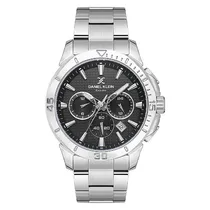 Relogio Analógico Masculino Daniel Klein DK.1.13892-1 Exclusive Gents / Pulseira de Aço Inoxidável - Prata/Preto