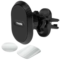 Suporte Veicular Magnético para Smartphone Yookie YC12 - Preto