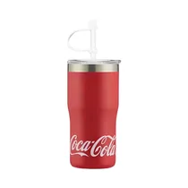 Vaso Térmico Coca Cola SE-500-25C Con Pajita 500ML Rojo