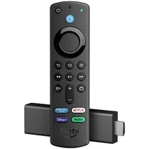 Adaptador Multimídia Amazon Fire TV Stick - Full HD - Wi-Fi/Bluetooth - 3ª Geração - 2021 - Preto