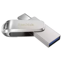 Pendrive Sandisk Ultra Dual Drive 128GB USB-C/USB 3.0 - SDDDC4-128G-G46 - Prata