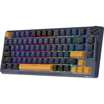 Teclado Mecânico Royal Kludge RK-H81 75% RGB Sem Fio Switch Brown - Star Night (Inglês)
