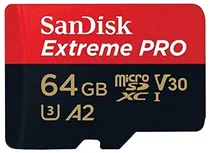 Cartão de Memória Micro SD Sandisk 64GB Extreme Pro SDXC/Uhs-I 200MB/s