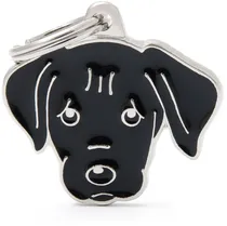 Medalha de Identificação Myfamily Friends Cão Labrador Preto MF31BLACK