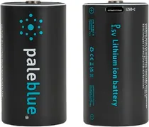 Pilha D Recarregável Paleblue USB-C 7400MAH PB-D-C (2 Unidades)