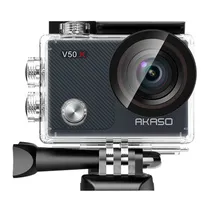 Câmera de Ação Akaso V50X - 4K - 20MP - Wi-Fi - Cinza  Câmera de A...